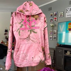 Pink Camo Hoodie-  Ladies Size M $5